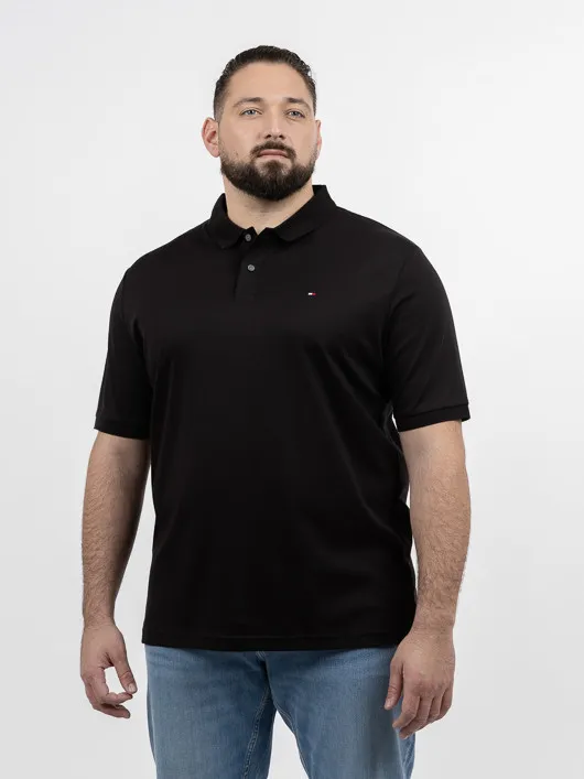 Polo Noir Tommy Hilfiger Grande Taille noir homme grande taille - Capelstore