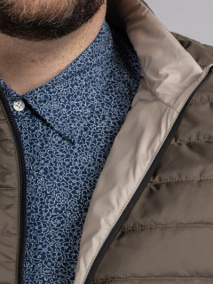 Gilet Reversible Sans Manches Co. Privee Capel Grande Taille kaki/beige homme grande taille - Capelstore