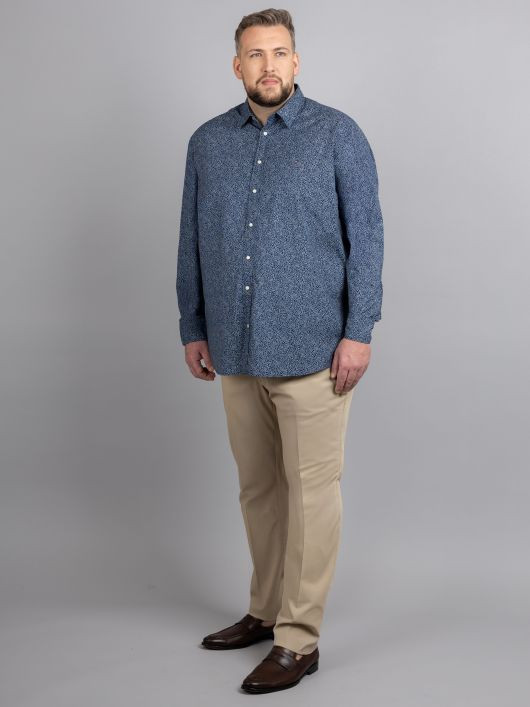 Chemise Fleurs Tommy Hilfiger Grande Taille marine homme grande taille - Capelstore