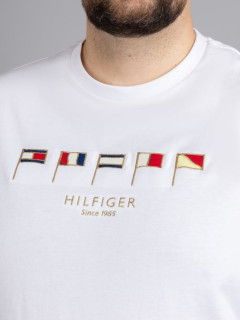 Tee-shirt Drapeaux Tommy Hilfiger Grande Taille blanc homme grande taille - Capelstore