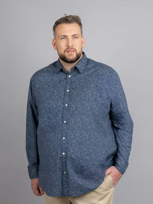 Chemise Fleurs Tommy Hilfiger Grande Taille marine homme grande taille - Capelstore