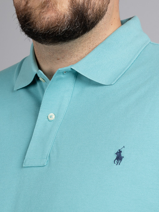 Polo Turquoise Ralph Lauren Grande Taille vert homme grande taille - Capelstore