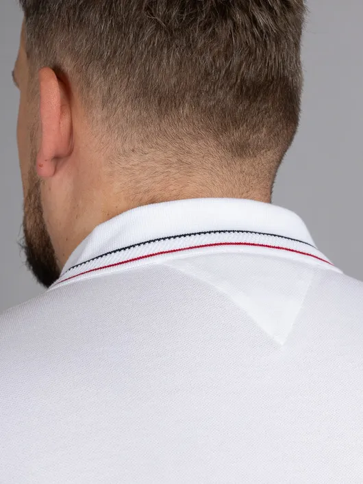 Polo Blanc Tommy Hilfiger Grande Taille blanc homme grande taille - Capelstore