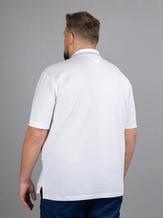 Polo Blanc Tommy Hilfiger Grande Taille blanc homme grande taille - Capelstore