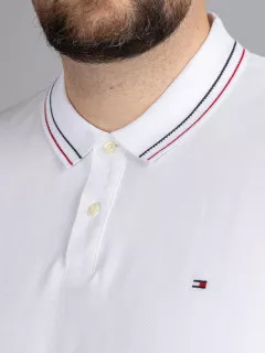 Polo Blanc Tommy Hilfiger Grande Taille blanc homme grande taille - Capelstore