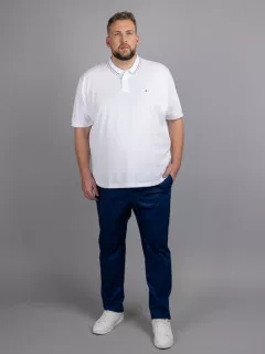 Polo Blanc Tommy Hilfiger Grande Taille blanc homme grande taille - Capelstore