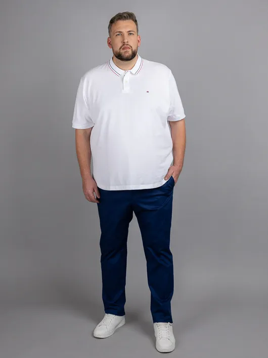 Polo Blanc Tommy Hilfiger Grande Taille blanc homme grande taille - Capelstore