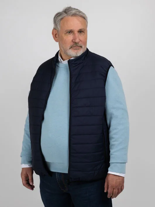Gilet Sans Manches Coll.privee Capel Grande Taille marine homme grande taille - Capelstore