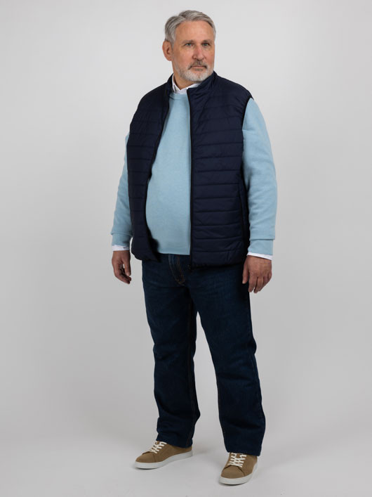 Gilet Sans Manches Coll.privee Capel Grande Taille marine homme grande taille - Capelstore