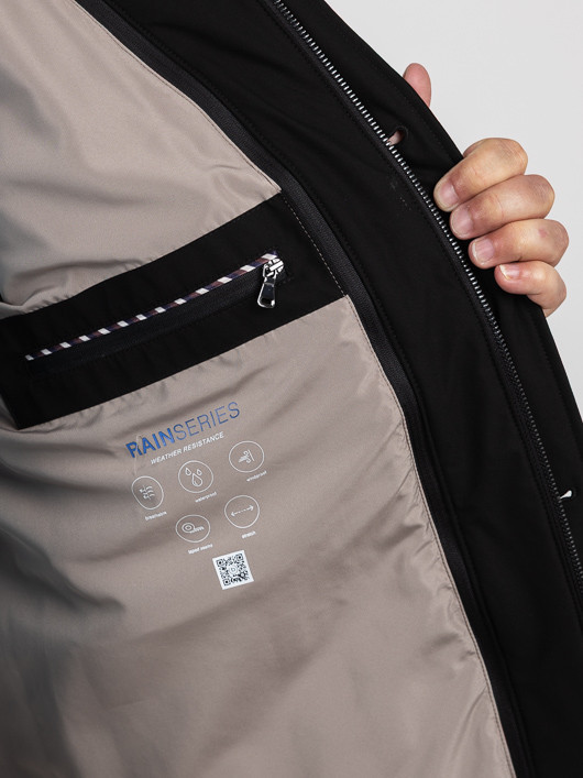 Parka Bugatti Rain Series Grande Taille noir homme grande taille - Capelstore