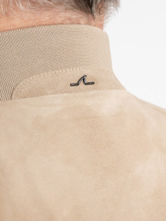 Blouson Cuir Beige Paul& Shark Grande Taille beige homme grande taille - Capelstore