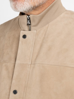 Blouson Cuir Beige Paul& Shark Grande Taille beige homme grande taille - Capelstore