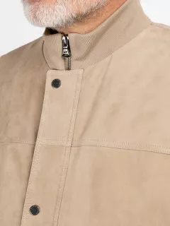 Blouson Cuir Beige Paul& Shark Grande Taille beige homme grande taille - Capelstore