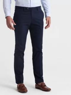 Pantalon coton chino léger bleu marine homme grande taille | Capel