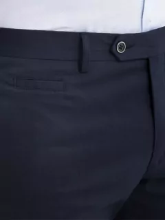 Pantalon coton chino léger bleu marine homme grande taille | Capel