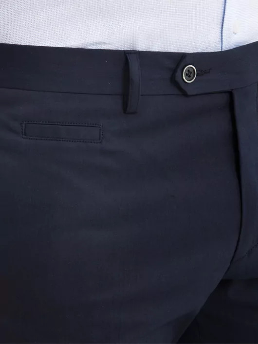 Pantalon coton chino léger bleu marine homme grande taille | Capel