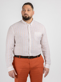 Chemise Ralph Rayee Capel Capel Grande Taille  homme grande taille - Capelstore