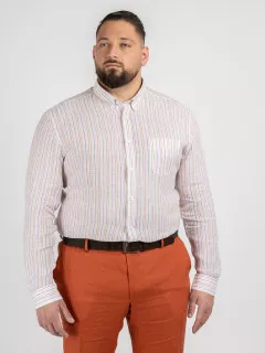 Chemise Ralph Rayee Capel Capel Grande Taille  homme grande taille - Capelstore