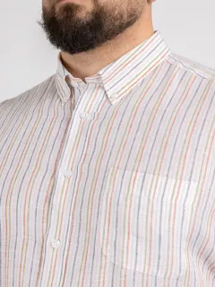 Chemise Ralph Rayee Capel Capel Grande Taille  homme grande taille - Capelstore