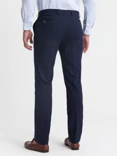 Pantalon coton chino léger bleu marine homme grande taille | Capel