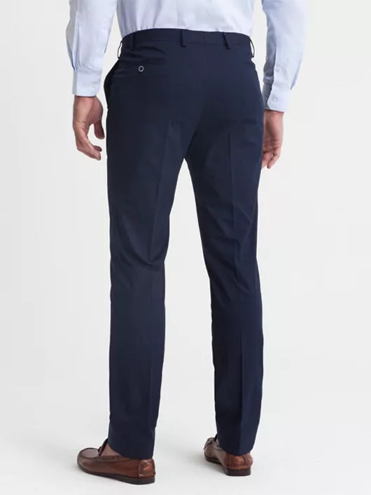 Pantalon coton chino léger bleu marine homme grande taille | Capel
