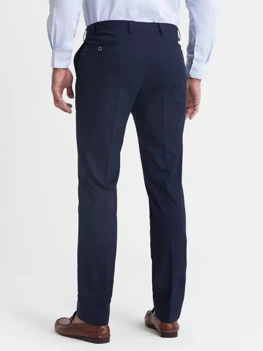 Pantalon coton chino léger bleu marine homme grande taille | Capel