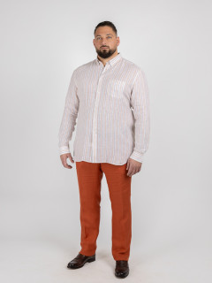 Chemise Ralph Rayee Capel Capel Grande Taille  homme grande taille - Capelstore