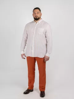 Chemise Ralph Rayee Capel Capel Grande Taille  homme grande taille - Capelstore