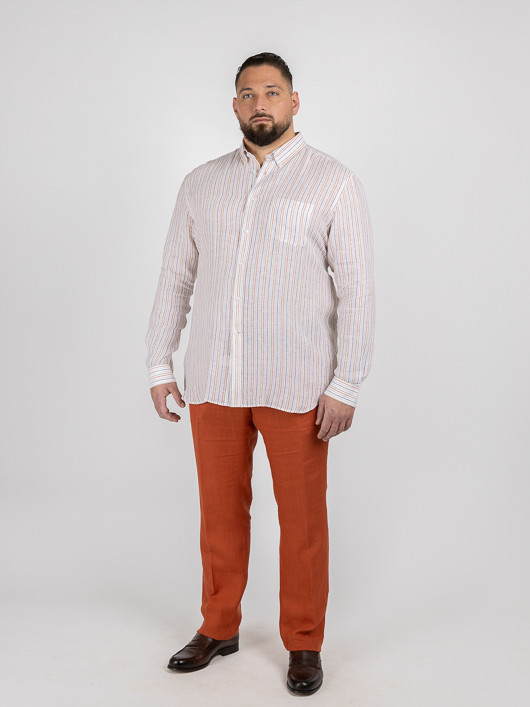 Chemise Ralph Rayee Capel Capel Grande Taille  homme grande taille - Capelstore