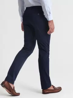 Pantalon coton chino léger bleu marine homme grande taille | Capel