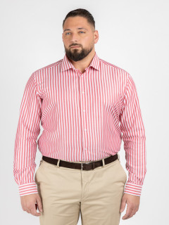 Chemise Max Rayures Capel Capel Grande Taille rouge homme grande taille - Capelstore