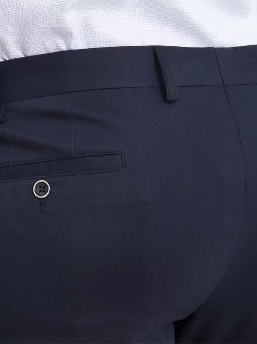 Pantalon coton chino léger bleu marine homme grande taille | Capel