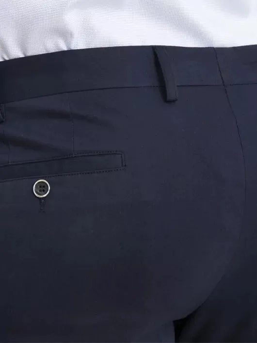 Pantalon coton chino léger bleu marine homme grande taille | Capel