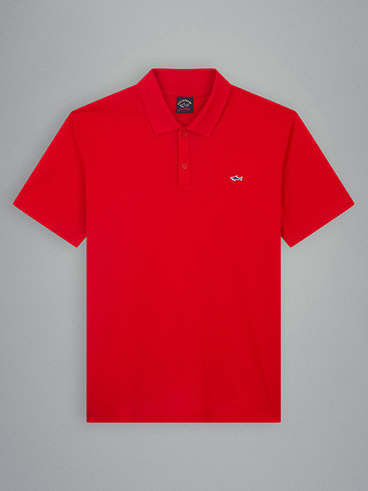 Polo Pique Rouge Paul & Shark Grande Taille