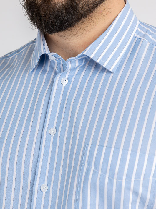 Chemisette Rayee Greg Capel Grande Taille homme grande taille - Capelstore