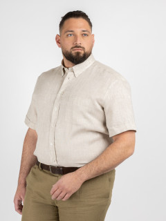 Chemisette Zack Lin Beige Capel Grande Taille  homme grande taille - Capelstore