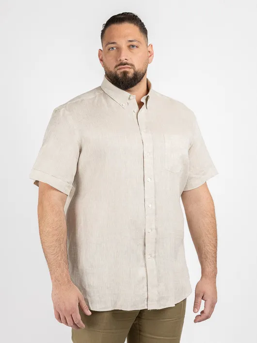 Chemisette Zack Lin Beige Capel Grande Taille  homme grande taille - Capelstore