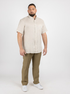 Chemisette Zack Lin Beige Capel Grande Taille  homme grande taille - Capelstore