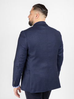 Veste Texturee Collect. Privee Capel Tissu Loro Piana marine homme grande taille - Capelstore