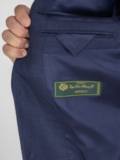 Veste Texturee Collect. Privee Capel Tissu Loro Piana marine homme grande taille - Capelstore