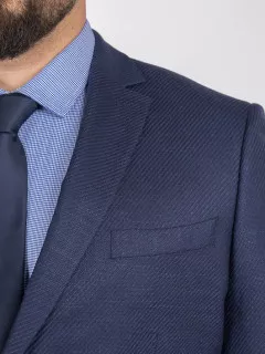 Veste Texturee Collect. Privee Capel Tissu Loro Piana marine homme grande taille - Capelstore