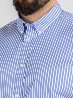 Chemise Rayee Ralph Double Retors Capel Grande Taille bleu homme grande taille - Capelstore