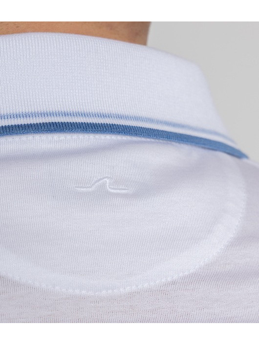 Polo Mercerise Blanc Paul & Shark Grande Taille blanc homme grande taille - Capelstore
