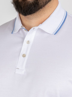 Polo Mercerise Blanc Paul & Shark Grande Taille blanc homme grande taille - Capelstore