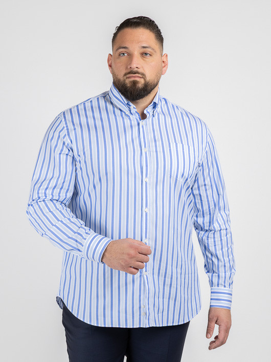 Chemise Paul & Shark Rayee Grande Taille blanc homme grande taille - Capelstore