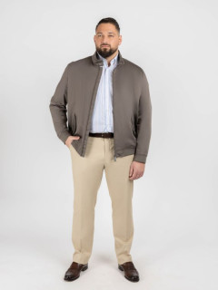 Blouson Leger Zippe Bugatti Grande Taille kaki homme grande taille - Capelstore