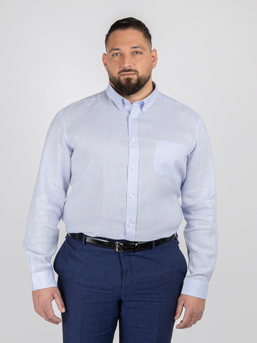 Chemise Ralph Lin Ciel Capel Grande Taille bleu ciel homme grande taille - Capelstore