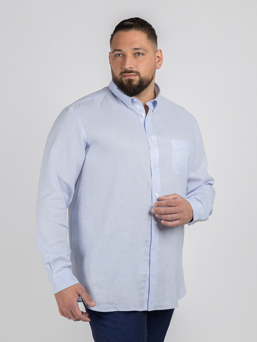 Chemise Ralph Lin Ciel Capel Grande Taille bleu ciel homme grande taille - Capelstore