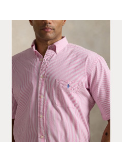 Chemisette Seersucker Rose Ralph Lauren Grande Taille rose homme grande taille - Capelstore