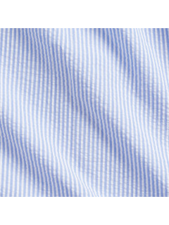 Chemisette Seersucker Bleue Ralph Lauren Grande Taille bleu homme grande taille - Capelstore